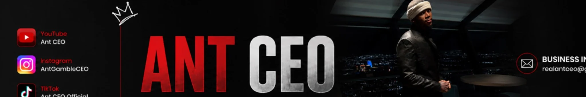 Ant CEO social banner
